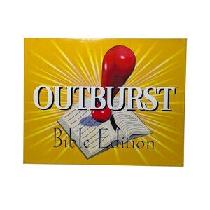 Vintage 2002 Outburst Bible Edition Family Board Game - COMPLETE